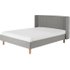 Tilia gewatteerd kingsize bed, zilvergrijs