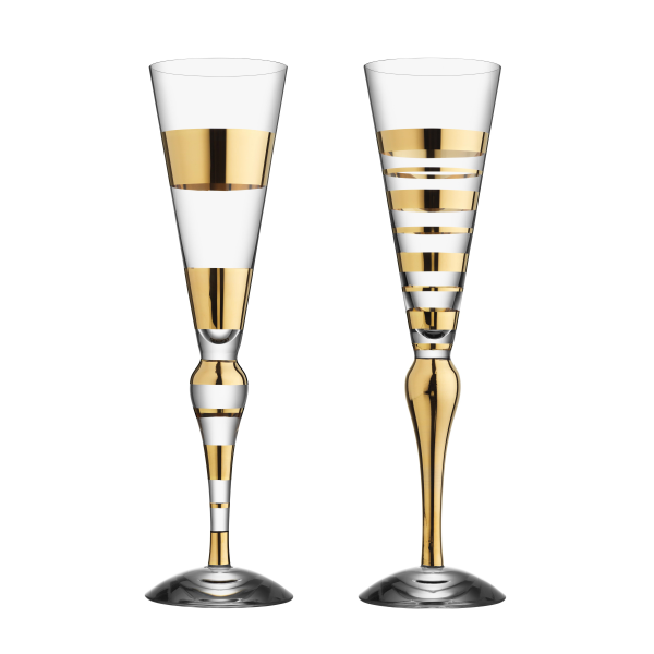 Clown Gold champagneglas 2-pack 20 cl.