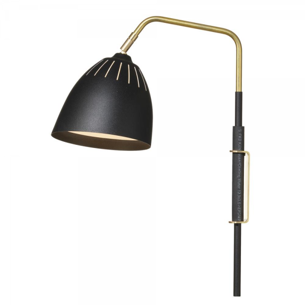 Lean wandlamp zwart