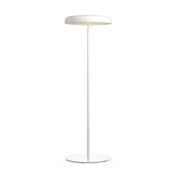 Mushroom vloerlamp wit hoog - 138 cm.