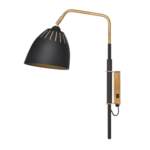 Lean wandlamp - directe bevestiging zwart