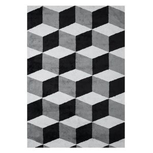 Viskos illusion vloerkleed 160 x 250 cm. elephant grey (grijs)