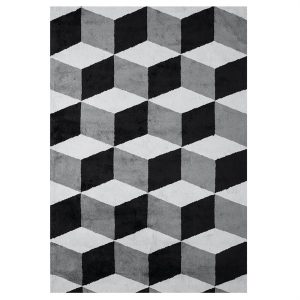 Viskos illusion vloerkleed 200 x 320 cm. elephant grey (grijs)