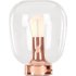 Temple tafellamp met 002 Plumen-gloeilamp, koper