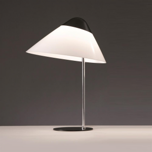 Opala medium bureaulamp zwart-chroom