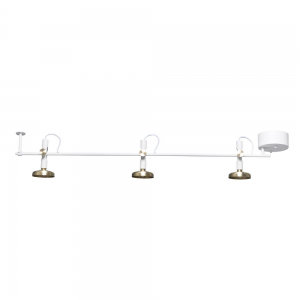 Blend lamp rail wit-messing