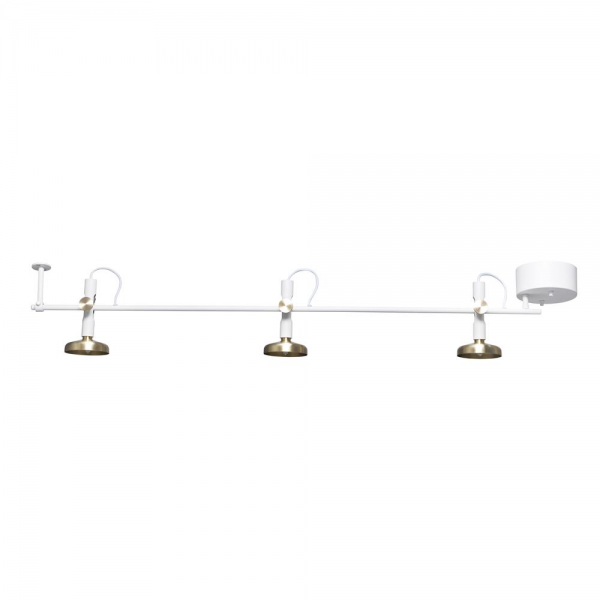 Blend lamp rail wit-messing