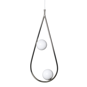 Pearls hanglamp klein nikkel