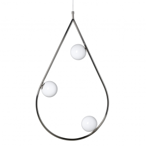 Pearls hanglamp groot nikkel