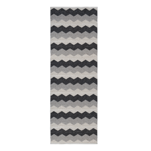 Luppio vloerkleed haze (grijs-zwart) 70 x 300 cm.