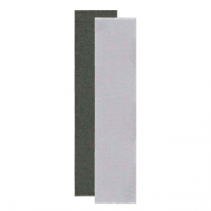 Flip vloerkleed grijs-zwart 70 x 300 cm.