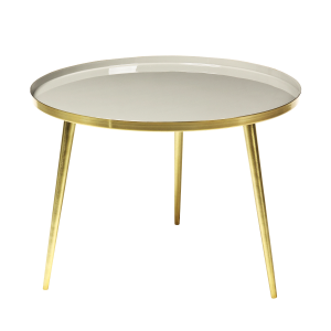Jelva tafel simply taupe-brass Ø 57 cm.