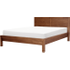 Ledger kingsizebed, 160 x 200 cm, donkergebeitst essenhout