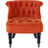 Bouji fauteuil, gebrand oranje fluweel