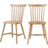 2 x Deauville eetkamerstoelen, eiken