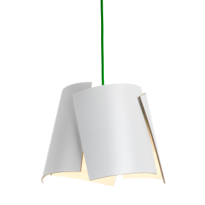 Leaf wit lamp wit/groen