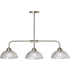 Billie drievoudige hanglamp, glas