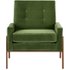 Cecil fauteuil, groen katoenfluweel