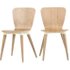 2 x Edelweiss eetkamerstoelen, essen en wit