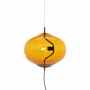Fondue hanglamp geel-zwart