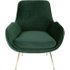 Moby fauteuil, dennengroen fluweel