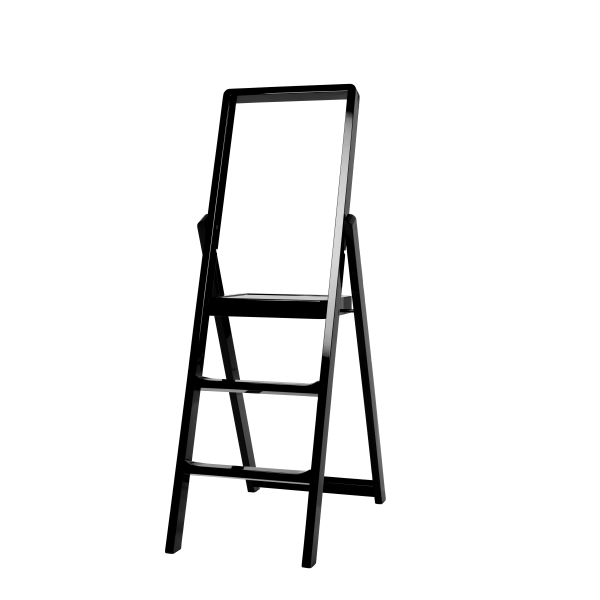Step ladder zwart