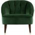 Margot fauteuil, bosgroen fluweel