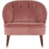 Margot fauteuil, oudroze fluweel