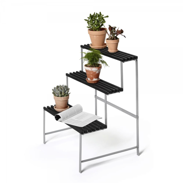 Flower pot stand dark grey ash