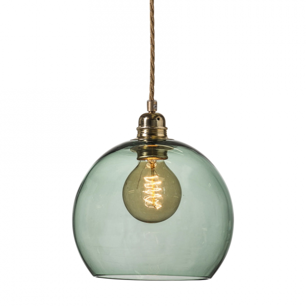 Rowan hanglamp M, Ø 22 cm. forest green