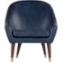 Seattle fauteuil, diepblauw kwaliteitsleer