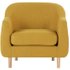 Tubby fauteuil, retro geel