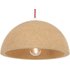 Klum hanglamp, kurk en rood