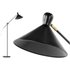 Ogilvy staande lamp, mat zwart en messing