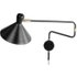 Ogilvy verstelbare wandlamp, mat zwart en messing