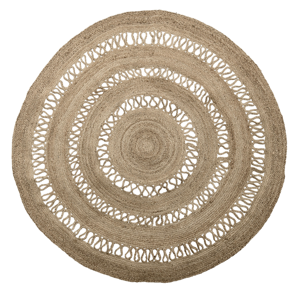 Bloomingville jute vloerkleed rond naturel