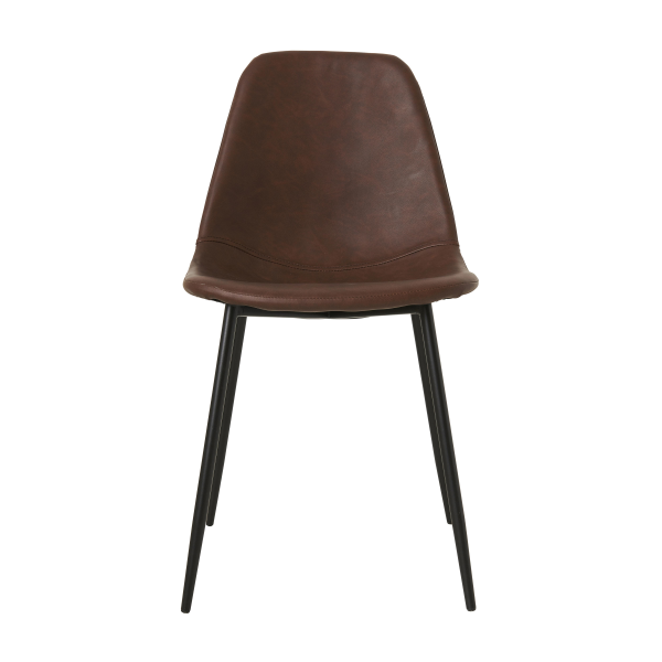 Form stoel 2-pack bruin