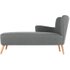 Charley chaise longue met leuning links, grafietgrijs