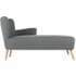 Charley chaise longue met leuning rechts, grafietgrijs