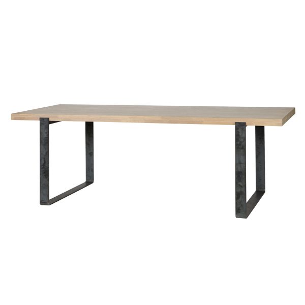 Woood Eettafel 'Jamie' Eiken, 220 x 90cm