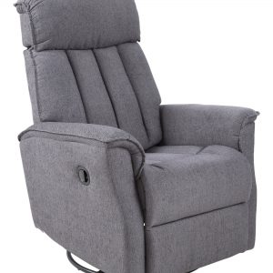 Fauteuil 'Milton' kleur donkergijs