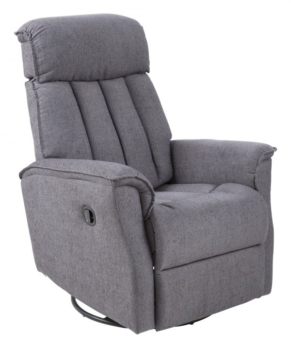 Fauteuil 'Milton' kleur donkergijs