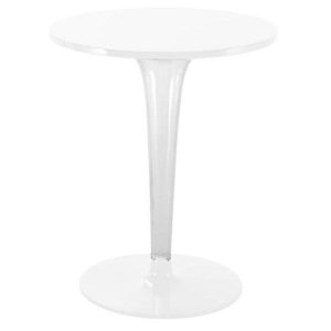 Kartell TopTop tuintafel rond wit blad ronde voet