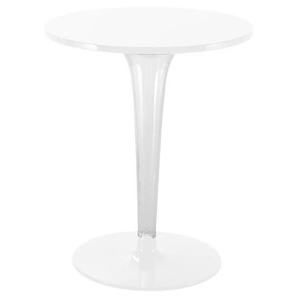 Kartell TopTop tuintafel rond wit blad ronde voet