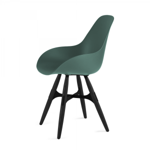 Kubikoff ZigZag stoel - Dimple closed - Zwart onderstel - Kubikoff ZigZag stoel - Dimple Closed - Design kuipstoel