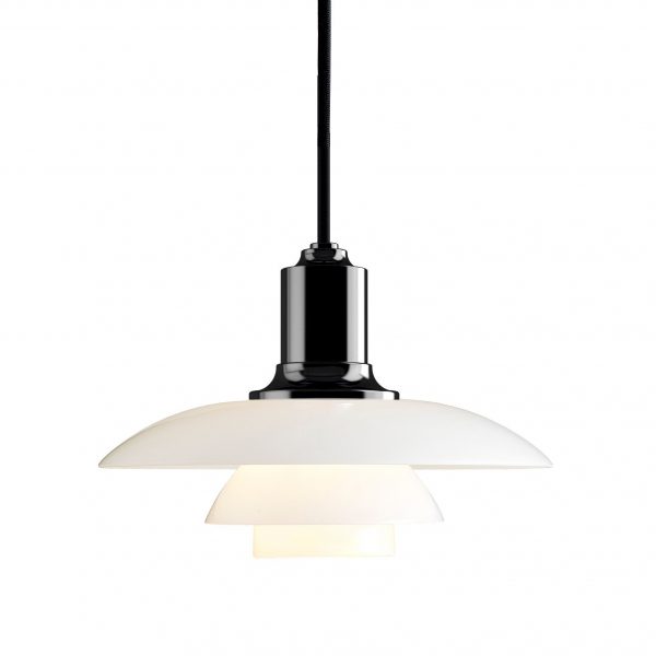 Louis Poulsen PH 3,5-3 hanglamp glas zwart gemetaliseerd