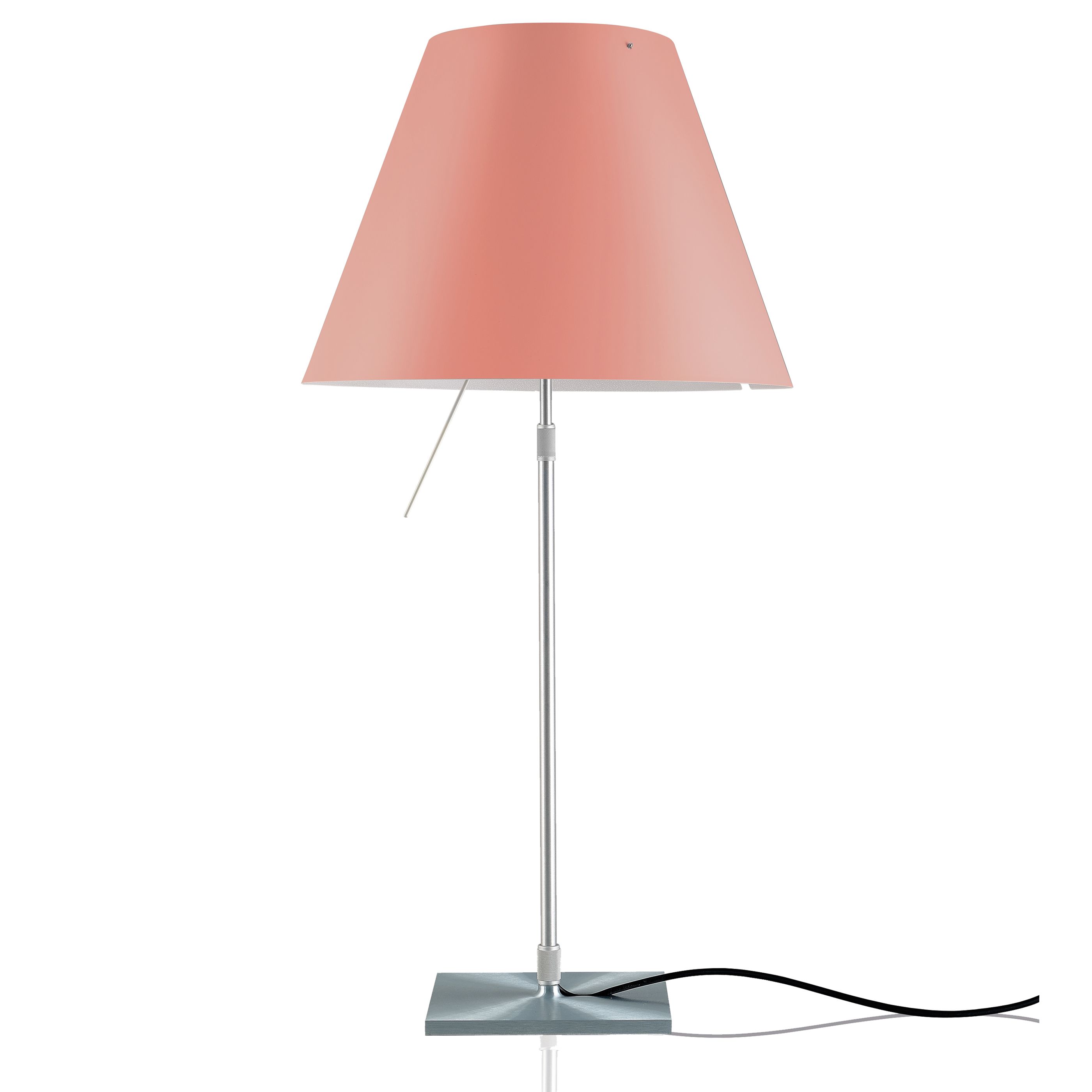 luceplan-costanza-tafellamp-onderstelaluminium-edgy-pink.jpg Luceplan Costanza tafellamp telescopisch met dimmer aluminium