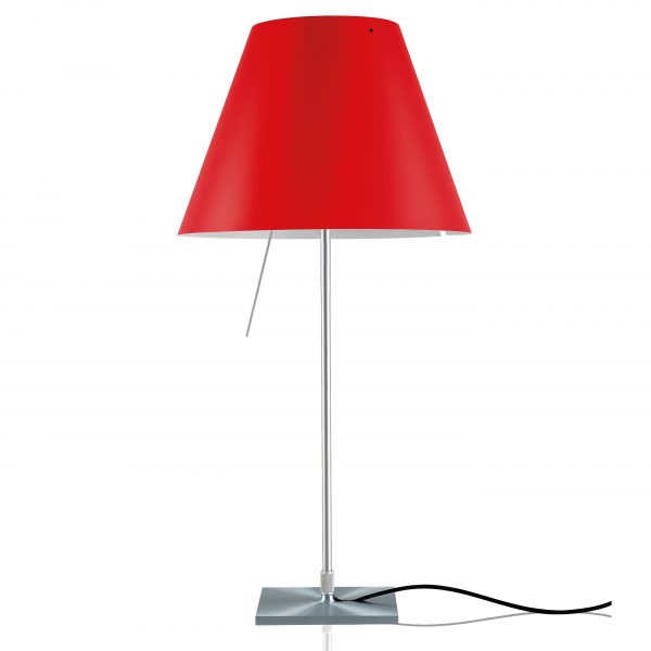 Luceplan Costanza tafellamp met aan-/uitschakelaar aluminium