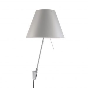 Luceplan Costanza wandlamp telescopisch met dimmer aluminium