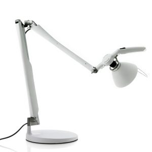 Luceplan Fortebraccio bureaulamp met aan-/uitschakelaar wit